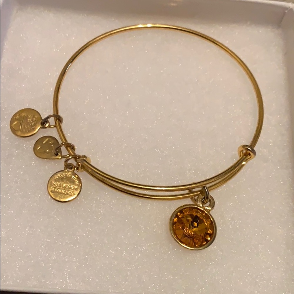 Alex and ani topaz bracelet